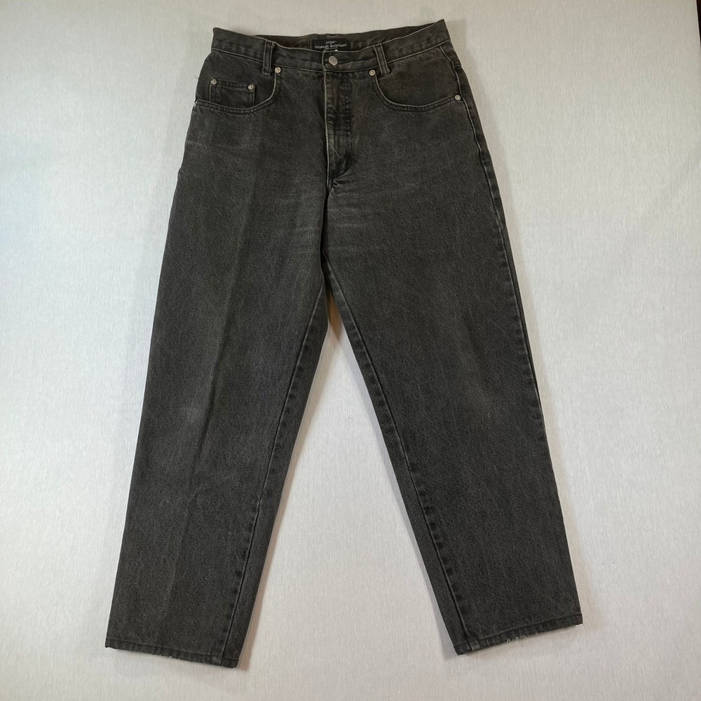 Vintage GUESS Georges Marciano Jeans Women 31 Made in USA 39032 Black 27.5" Ins